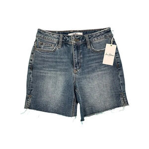 Sam Edelman Size 0/25 Shorts The Derby Blue Jean Bermuda Cut Off Style 6" inseam